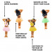 NPW 4 Pack Hula Buddies Suction Drink Markers NPW 4 Pack Hula Buddies Suction Drink Markers