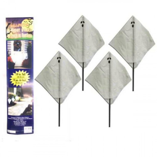 Halloween 4 Pack Ghost Stakes