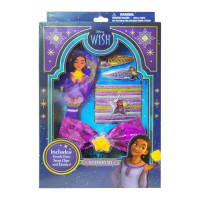 Disney Wish 16 Piece Box Set with Hair Brush Bow PVC Snaps and Elastics