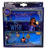 Disney Wish 6 Piece Jewelry Box Set with Charm Bracelet and Charms