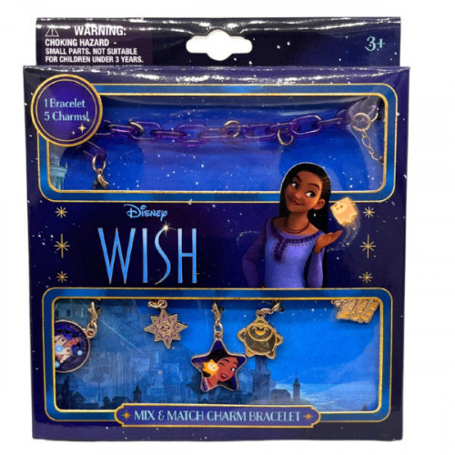 Disney Wish 6 Piece Jewelry Box Set with Charm Bracelet and Charms Disney Wish 6 Piece Jewelry Box Set with Charm Bracelet and Charms