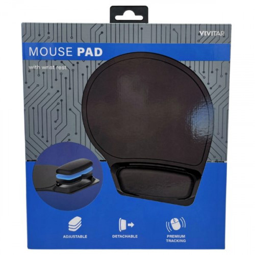 Vivitar Premium Mouse Pad with Comfort Wrist Rest Vivitar Premium Mouse Pad with Comfort Wrist Rest