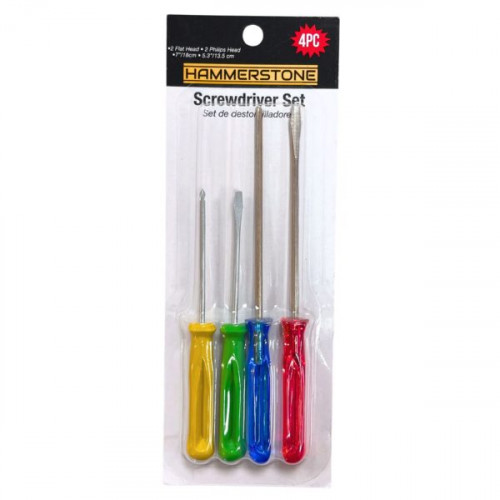 Hammerstone 4 Piece Screwdriver Set