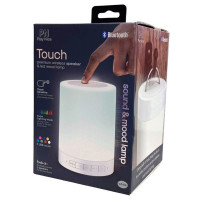 Play Nice Multi-Color Touch Lamp Blueotooth Speaker in White