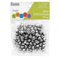 Essentials By Leisure Silver 72 Count 9mm Jingle Bells