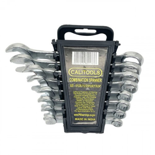 CaliTools 8 Piece Imperial Wrench Set with Carrying Case CaliTools 8 Piece Imperial Wrench Set with Carrying Case