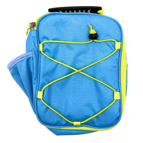 Break-Time Lunch Bag in Aqua Blue with Lime Color Break-Time Lunch Bag in Aqua Blue with Lime Color