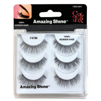 Amazing Shine Colour To The Max 3 Pair 100% Human Hair Eyelash Set in Style 747M