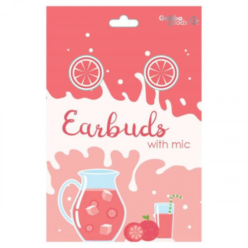 Grapefruit Earbuds with Mic