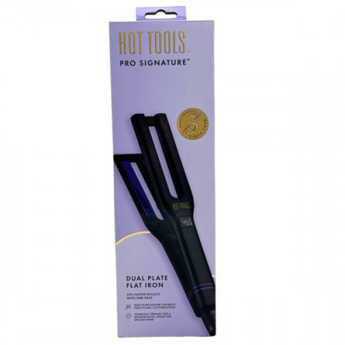 Hot Tools Pro Signature Dual Plate Charcoal Ceramic Flat Iron Hot Tools Pro Signature Dual Plate Charcoal Ceramic Flat Iron