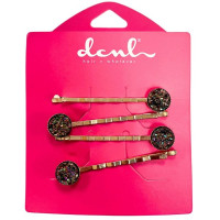 DCNL French Couture 2 Count Bobby Pins with Gem Embellishments