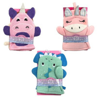 Assorted Characters 2 Piece Exfoliating Gloves