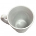 12oz Small White Ceramic Cafe Mug