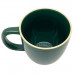 12oz Green Bistro Ceramic Mug with Almond Trim & Base 12oz Green Bistro Ceramic Mug with Almond Trim & Base