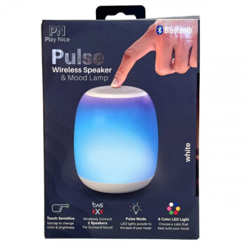 Pulse New Touch Mood Lamp & Wireless Speaker in White Pulse New Touch Mood Lamp & Wireless Speaker in White