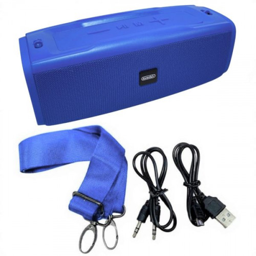 Zoom Wireless Bluetooth Portable Speaker with Carrying Strap in Blue Zoom Wireless Bluetooth Portable Speaker with Carrying Strap in Blue