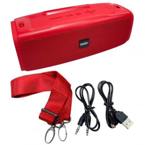 Zoom Wireless Bluetooth Portable Speaker with Carrying Strap in Red Zoom Wireless Bluetooth Portable Speaker with Carrying Strap in Red