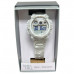 Silver-Tone Digital Chronograph Sport Watch