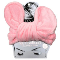 Blush Beauty Pink Adjustable Wrap Tie Spa Headband