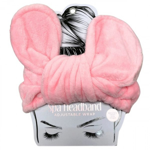 Blush Beauty Pink Adjustable Wrap Tie Spa Headband Blush Beauty Pink Adjustable Wrap Tie Spa Headband