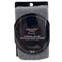 Equate Beauty Charcoal Infused Exfoliating Body Scrubber
