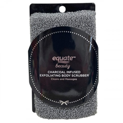 Equate Beauty Charcoal Infused Exfoliating Body Scrubber Equate Beauty Charcoal Infused Exfoliating Body Scrubber