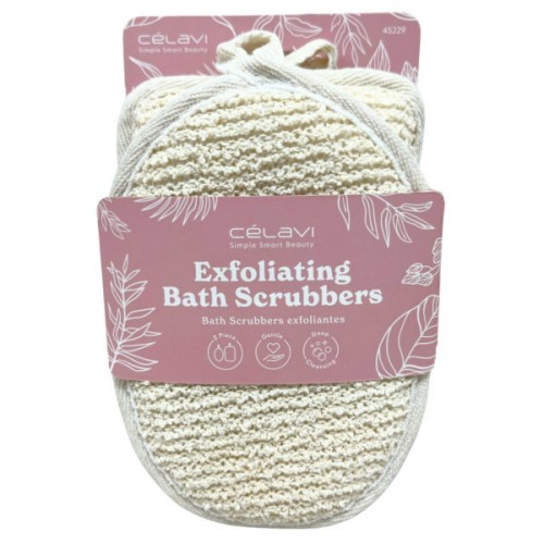 Celavi Exfoliating 2 Pack Bath Scrubbers