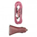 4 Port 6.8 Amp Rose Gold USB Car Charger with 3 Foot USB Type C Cable 4 Port 6.8 Amp Rose Gold USB Car Charger with 3 Foot USB Type C Cable