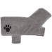 Bone Dry Embroidered Gray Microfiber Pet Robe with Adjustable Closure Bone Dry Embroidered Gray Microfiber Pet Robe with Adjustable Closure