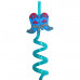 Kid Fun 4 Pack Western Reusable Spiral Straws with Boot Decoration Kid Fun 4 Pack Western Reusable Spiral Straws with Boot Decoration