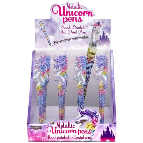 Metallic Unicorn Pen in Countertop Display