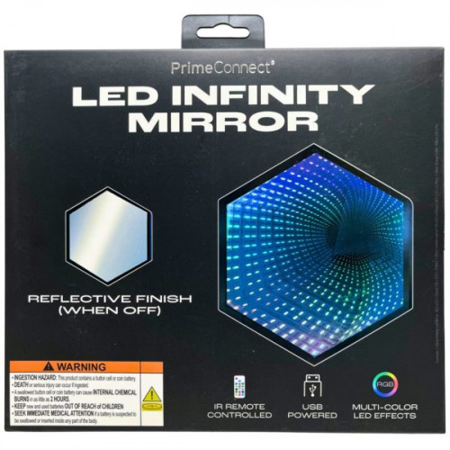 Prime Connect USB Powered LED Infinity Mirror with Remote