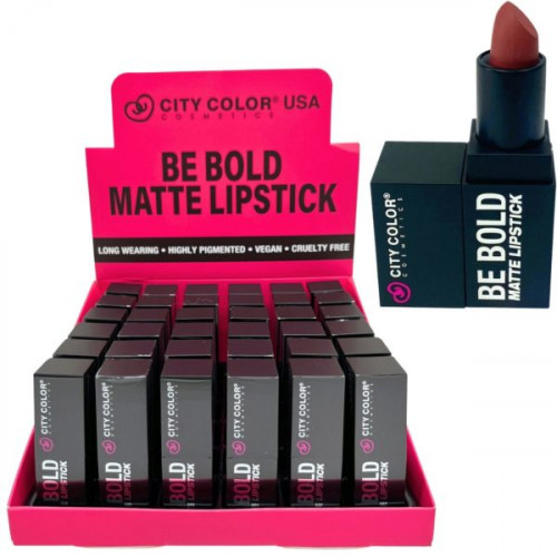City Color Aesthetic Be Bold Matte Lipstick In Countertop Display City Color Aesthetic Be Bold Matte Lipstick In Countertop Display