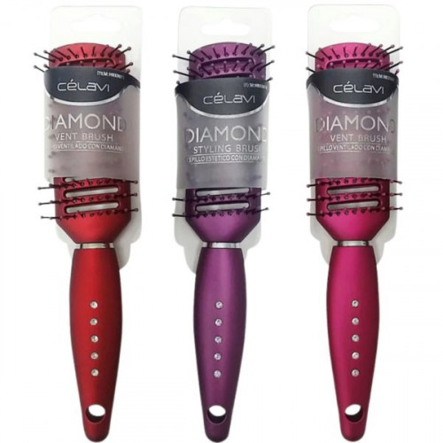 Celavi Diamond Vent Hair Brush in Assorted Colors Celavi Diamond Vent Hair Brush in Assorted Colors