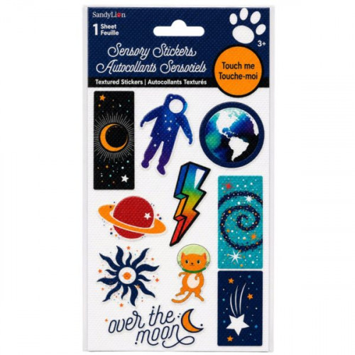 Moon & Stars Sensory Textured Stickers Moon & Stars Sensory Textured Stickers