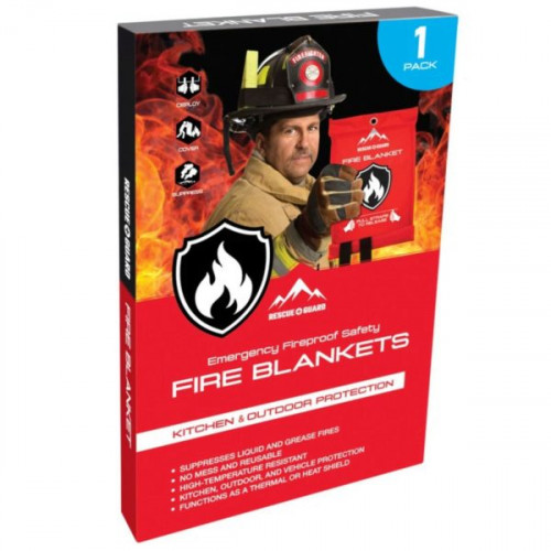 Rescue + Guard Emergency Fireproof Safety Fire Blanket 39 Rescue + Guard Emergency Fireproof Safety Fire Blanket 39