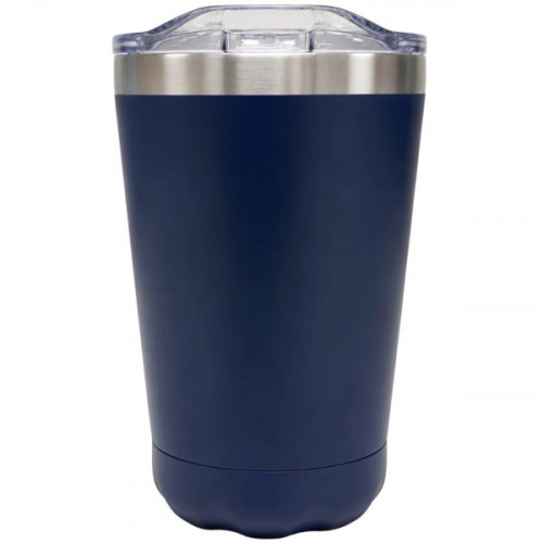 12 Oz Stainless Steel Drink Tumbler with Sliding Sip Lid in Navy Blue 12 Oz Stainless Steel Drink Tumbler with Sliding Sip Lid in Navy Blue