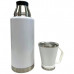 51 oz Stinless Steel Jumbo Vacuum Bottle with Twist Off Mug in White 51 oz Stinless Steel Jumbo Vacuum Bottle with Twist Off Mug in White