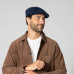 Mens Knit Driver Hat with Ventilated Crown in Navy Blue Mens Knit Driver Hat with Ventilated Crown in Navy Blue