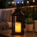 Merkury Large Battery Operated Flameless LED Flickering Candle Lantern Merkury Large Battery Operated Flameless LED Flickering Candle Lantern