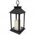 Merkury Large Battery Operated Flameless LED Flickering Candle Lantern Merkury Large Battery Operated Flameless LED Flickering Candle Lantern