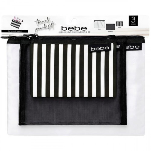 Bebe 3 Piece Travel Pouch Organizer Set Bebe 3 Piece Travel Pouch Organizer Set