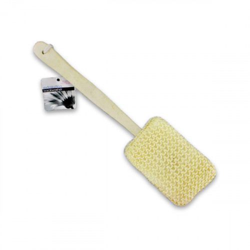 Exfoliating Backwasher with Wooden Handle