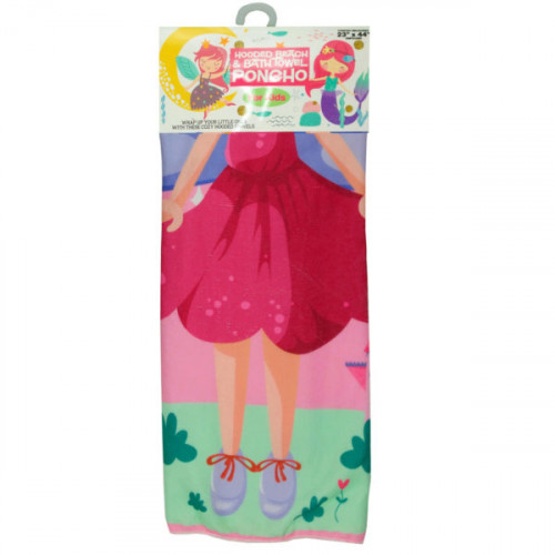 Hooded Beach and Bath Towel Poncho for Kids Assorted Designs Hooded Beach and Bath Towel Poncho for Kids Assorted Designs