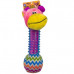 Stuffed Animal Pet Chew Toy Squeaking Ball with Rubber Body Stuffed Animal Pet Chew Toy Squeaking Ball with Rubber Body