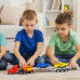 Transport Car Carrier Truck with Four Police Cars and Launch Ramp Transport Car Carrier Truck with Four Police Cars and Launch Ramp