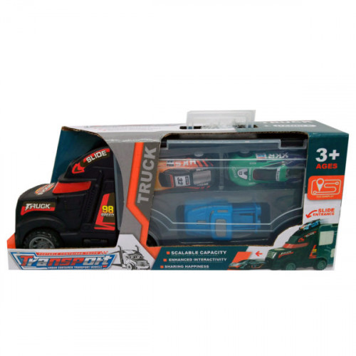 Transport Carrier with 2 Cars and 1 Launcher Toy Truck Set Transport Carrier with 2 Cars and 1 Launcher Toy Truck Set