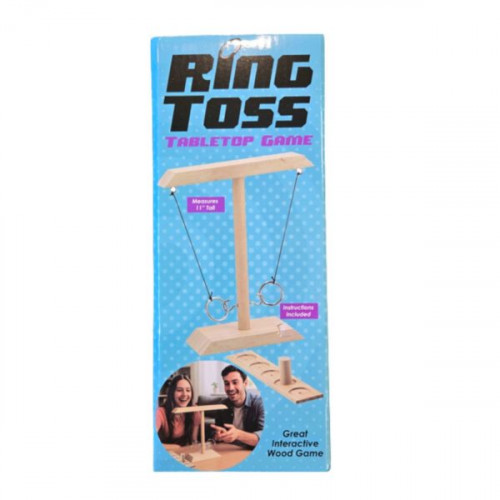 Wooden Hook and Ring Toss Tabletop Game Wooden Hook and Ring Toss Tabletop Game