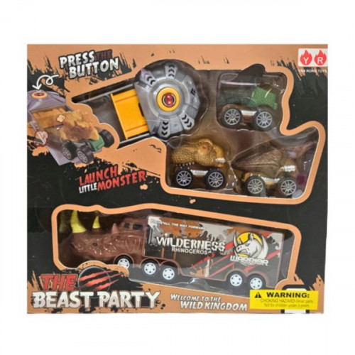 Rhino Truck with 3 Launch Cars and Launcher Toy Set Rhino Truck with 3 Launch Cars and Launcher Toy Set