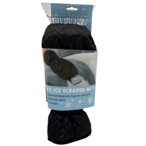 Waterproof Fleece-Lined Mitt with Elastic Wristband and Built-In Ice Scraper Waterproof Fleece-Lined Mitt with Elastic Wristband and Built-In Ice Scraper